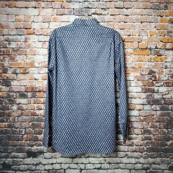 Stenströms Fun Print Button Up Dress Shirt - Picture 4 of 9